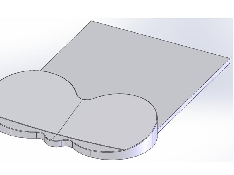臀部パッドの3Dモデル